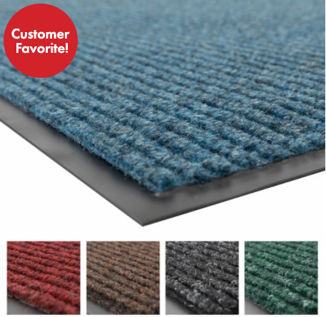 Brush Step Ribbed Mats – Sizes and Colors Vary