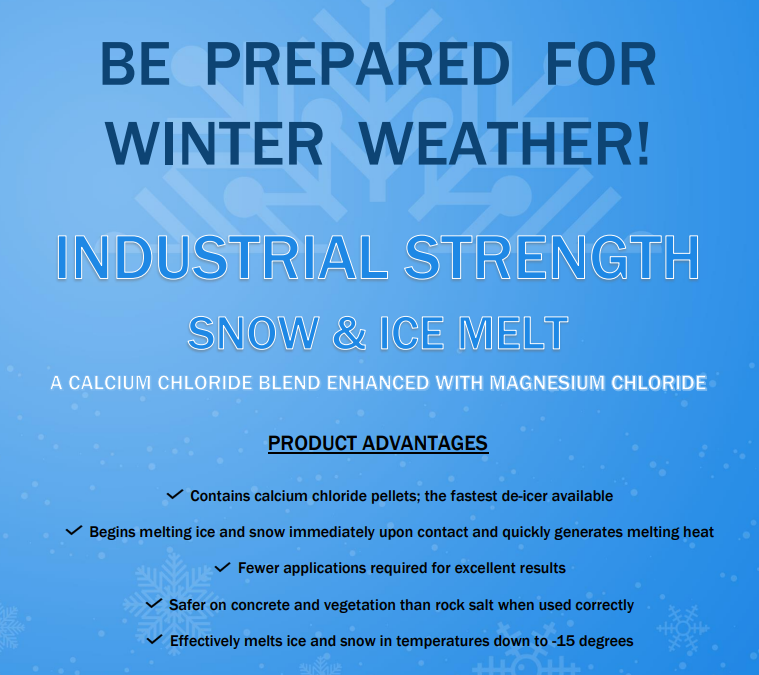 INDUSTRIAL ICE MELT – PLACE YOUR ORDER!